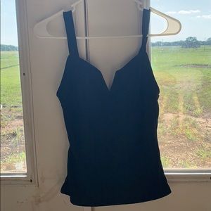 V cut tank top